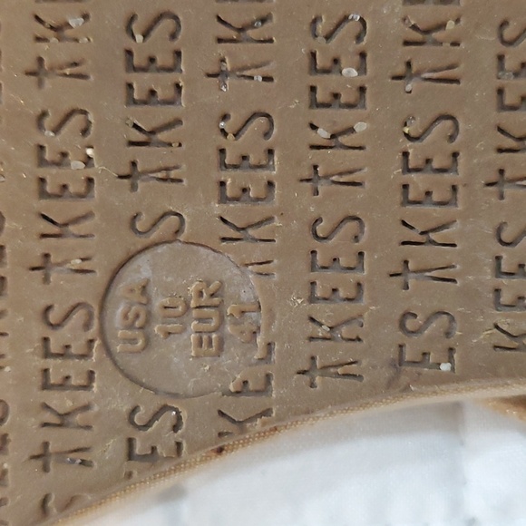 Tkees lilly glitter gold  sandals slippers size 10 - Picture 6 of 7